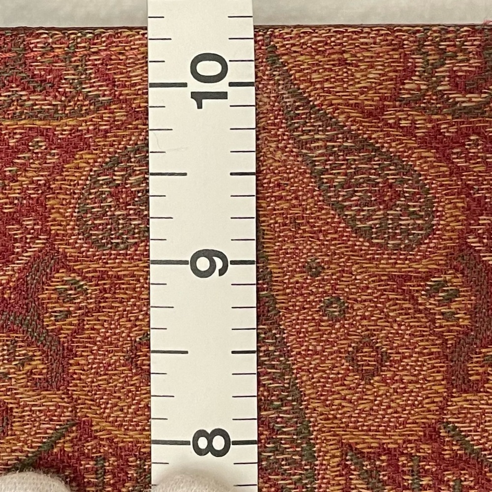 Etro Authentic Vintage Milano Red & Brown Fabric Paisley Tote Bag - Picture 12 of 15